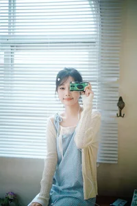 Nan Yi in Art Language Vol.9289: Elegant Light Blue and White Summer Fashion Portrait Collection-30