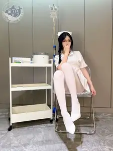 Coser ATsha Transforms into an Alluring White Stockings Nurse - Part02-8