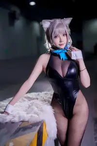 Coser Bao Zou Mo Zi Aa as Lynette Genshin Impact: Captivating Cosplay Photo Set (72P)-9