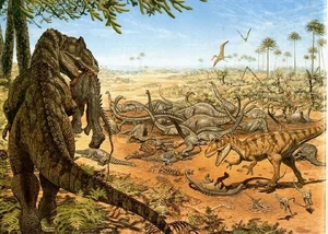 What If Dinosaurs Never Went Extinct? Exploring an Alternate Timeline of Earth’s Evolution and the Survival of Ancient Giants.-1