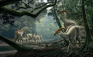 What If Dinosaurs Never Went Extinct? Exploring an Alternate Timeline of Earth’s Evolution and the Survival of Ancient Giants.-0