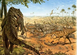 What If Dinosaurs Never Went Extinct? Exploring an Alternate Timeline of Earth’s Evolution and the Survival of Ancient Giants.-6