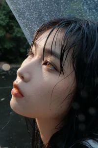 Cinematic Outdoor Portrait Photography: Nishi Ichioku in Art Language Vol.9365 - Rainy Forest Aesthetic and Moody Fashion Inspiration-4