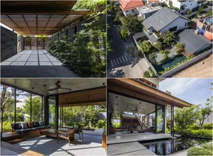 Sustainable Modern Townhouse: Transforming Urban Living with Biophilic Design and Lush Indoor Greenery-9