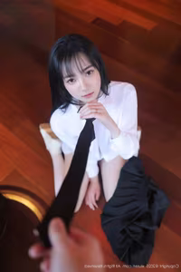 Irresistibly Alluring: Ruan Qing's Chic Uniform Style in XiuRen Photo Series No.10335-10