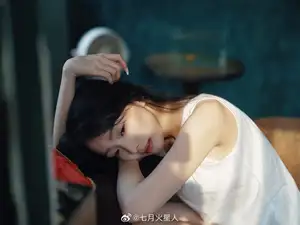 Gentle Moments: A Young Woman's Natural Beauty by the Sunlit Window-14