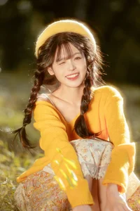 Captivating Autumn Aesthetic: YiTuYu Art Language Vol.9162 Featuring Fish-Lam Artistic Portrait Series-9