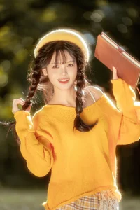 Captivating Autumn Aesthetic: YiTuYu Art Language Vol.9162 Featuring Fish-Lam Artistic Portrait Series-14