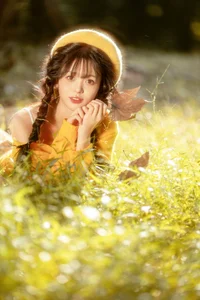 Captivating Autumn Aesthetic: YiTuYu Art Language Vol.9162 Featuring Fish-Lam Artistic Portrait Series-2