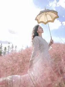 Enyyyn's Dreamy Escape in a Pink Grass Field – YiTuYu Vol.8630-3