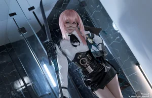 Captivating Sharpness and Futuristic Elegance KuukoW as Yanagi in a Stunning Visual Display-4