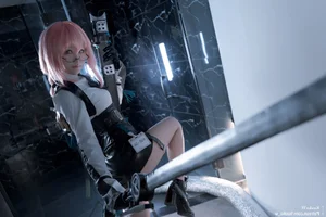 Captivating Sharpness and Futuristic Elegance KuukoW as Yanagi in a Stunning Visual Display-5