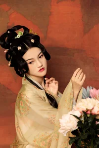 Elegant Traditional Chinese Hanfu Portrait Series: Featuring Model Shan Shan in YiTuYu Art Language Vol.9355-7