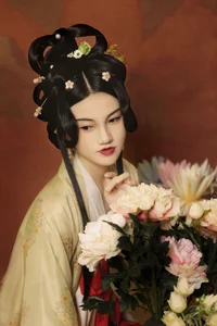 Elegant Traditional Chinese Hanfu Portrait Series: Featuring Model Shan Shan in YiTuYu Art Language Vol.9355-0