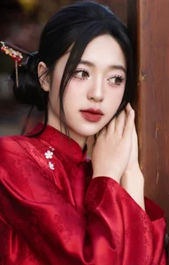 Timeless Elegance in Crimson and Gold-1