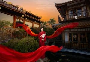 Timeless Elegance in Crimson and Gold-11