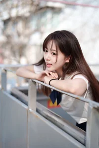 Aesthetic JK Uniform Portrait Series featuring Xiao Yi: YiTuYu Art Language Vol.9303 – Timeless Japanese Schoolgirl Style and Youthful Photography Inspiration-9