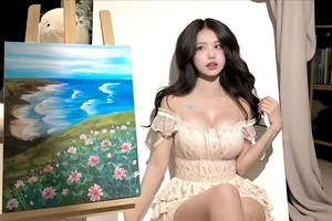 Stunning Artistic Aesthetic: Elegant Cosplayer Nguyễn Hữu Kiều Oanh Captures Hearts with Graceful Painting-Themed Photoshoot and Soft Visuals-2
