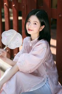 Elegant Vietnamese Girl on Red Lantern Street: Captivating Style & Cultural Charm-10