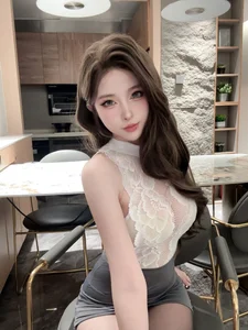 Elegant Secretary Office Cosplay by Qing Shui You Nai – Sophisticated Professional Fashion and Corporate Reception Room Aesthetic Photography Collection-11