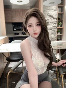 Elegant Secretary Office Cosplay by Qing Shui You Nai – Sophisticated Professional Fashion and Corporate Reception Room Aesthetic Photography Collection-2