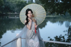 The Ethereal Grace of Da Xi Dacy in Art Language Vol.8897 by the Lake-30