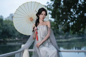 The Ethereal Grace of Da Xi Dacy in Art Language Vol.8897 by the Lake-9