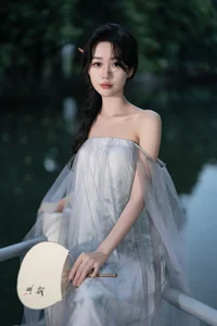 The Ethereal Grace of Da Xi Dacy in Art Language Vol.8897 by the Lake-29