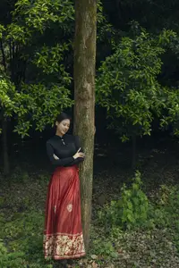 Chenaling_CL's Grace with Classic Horse Skirt in YiTuYu Vol.8784 Collection-23