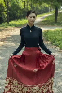 Chenaling_CL's Grace with Classic Horse Skirt in YiTuYu Vol.8784 Collection-8