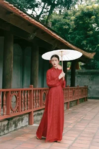 Timeless Elegance: A Red Heritage Moment in Ancient Architecture-5