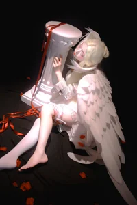 Captivating Fallen Angel Artistic Photography: Art Language Vol.9335 featuring Model Fei Fei - Elegant Dark Aesthetic Portrait Series-0