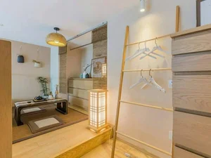 Modern 40m² Loft Apartment with 2 Bedrooms and Japanese Tea Room: Small Space Design Inspiration for Minimalist Living-4