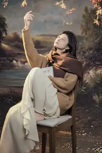 Xin Xin's Pensive Autumn Beauty Vol.8813: A Romantic Seasonal Transition in a Scenic Canvas-1