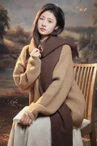 Xin Xin's Pensive Autumn Beauty Vol.8813: A Romantic Seasonal Transition in a Scenic Canvas-3