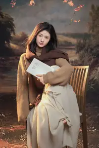 Xin Xin's Pensive Autumn Beauty Vol.8813: A Romantic Seasonal Transition in a Scenic Canvas-4