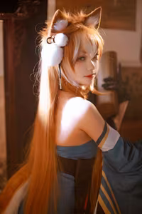 Coser Yuyuan Yuko as Genshin Impact's Hina: Ethereal Beauty Captivates Viewers (16P)-11