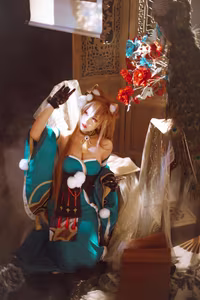 Coser Yuyuan Yuko as Genshin Impact's Hina: Ethereal Beauty Captivates Viewers (16P)-4