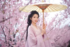 Ethereal Beauty of Tu Ya W in YiTuYu Vol.8967 Amidst Cherry Blossoms-7