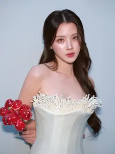 Baifern Pimchanok: Thai "Jade Girl" Stuns in Unique Mushroom-Inspired Gown, Setting New Fashion Trends-2