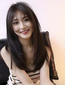 French Bangs Hairstyle Flaw Concealing Enhances Beautiful Girls Elegant Charm-33