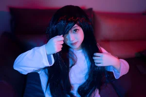 Stunning Sadako Ghost Girlfriend Cosplay by Bang Ni: 91 High-Quality Cinematic Photos from the Iconic Horror Character Series-13