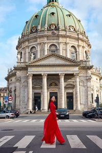 Huong Giang Dazzles in Traditional Red Ao Dai, A Vision of Vietnamese Beauty for Miss Universe-10