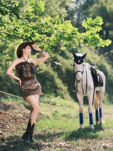 Wild Spirit: Sweet and Cool Denim Style in YiTuYu艺图语 Vol.8874 z - A Forest Adventure-0