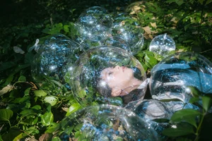 Ethereal Forest Dreamcore Portrait Photography: Art Language Vol.9282 Featuring Model Qu Qi in a Whimsical Nature Setting-5