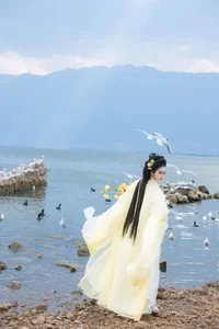 Ethereal Grace of Wan Jiang Ting in YiTuYu Art Language Vol.8851 by the Lake-9