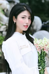 VGU No.58: Elegant Beauty of a Vietnamese Girl: Gentle, Pristine Smile in Sunlight.-7