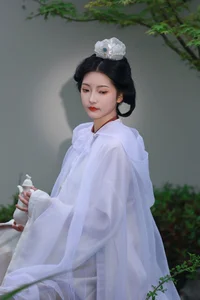 Ethereal Whispers: Nan Gua Zhou Amidst the Blooming Hydrangeas | YiTuYu Art Language Vol. 9092-10