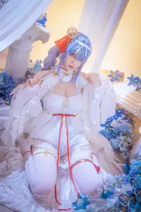 Coser Hoshilily's Azur Lane Janus Cosplay: Ethereal Beauty in a Dream-13