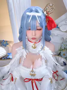 Coser Hoshilily's Azur Lane Janus Cosplay: Ethereal Beauty in a Dream-29